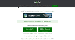 Desktop Screenshot of nodejs.org